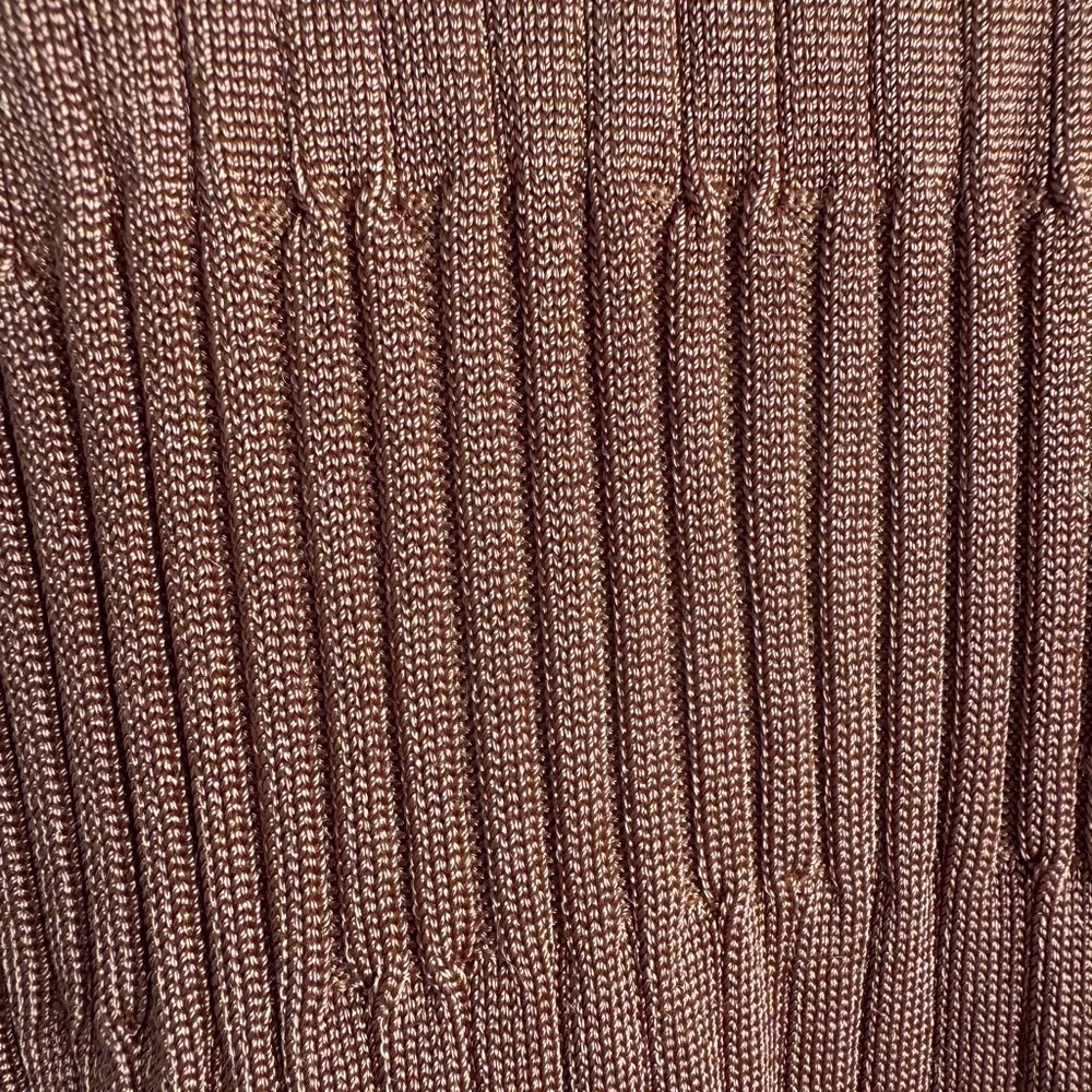 Free People Bodycon Knit Midi Dress in Rust Size Small Festival Summer Bohemian - Picture 7 of 14